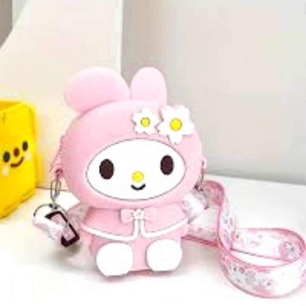 Sanrio My Melody Pink With Flowers Silicone Bag